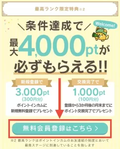 ポイントインカムWeb版の登録手順①